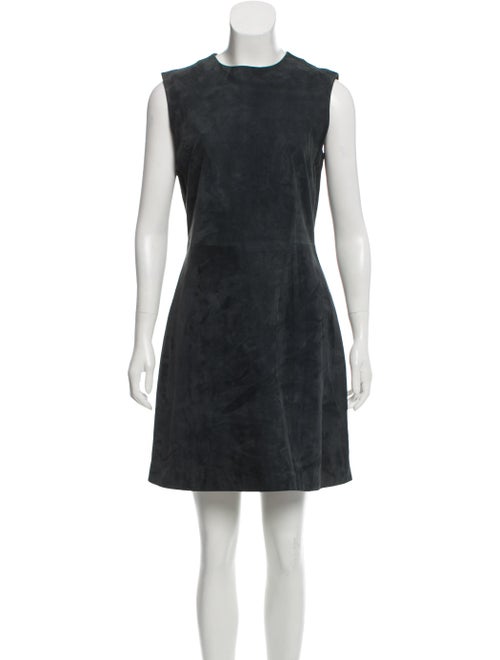 Balenciaga Suede Mini Dress Grey