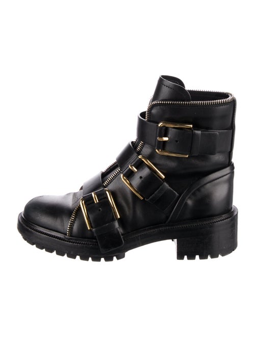 Balmain Leather Combat Boots