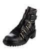 Balmain Leather Combat Boots