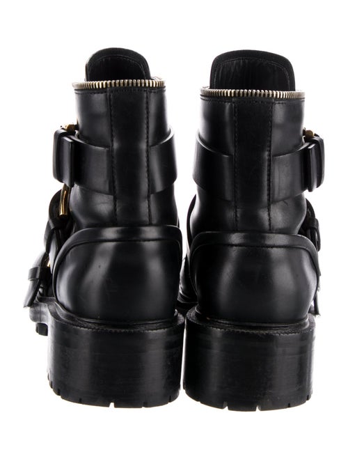 Balmain Leather Combat Boots