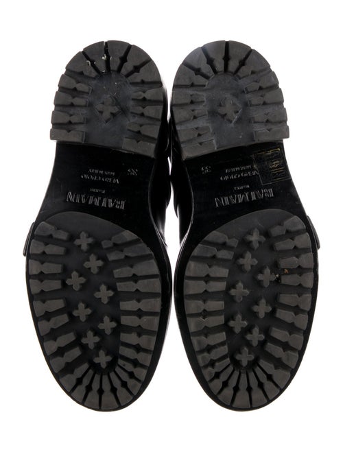 Balmain Leather Combat Boots