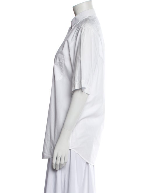 Balmain Short Sleeve Button-Up Top