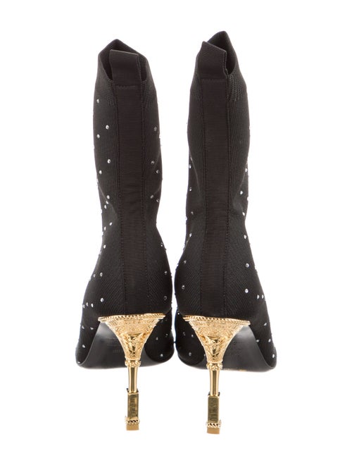 Balmain Crystal Embellishments Sock Boots