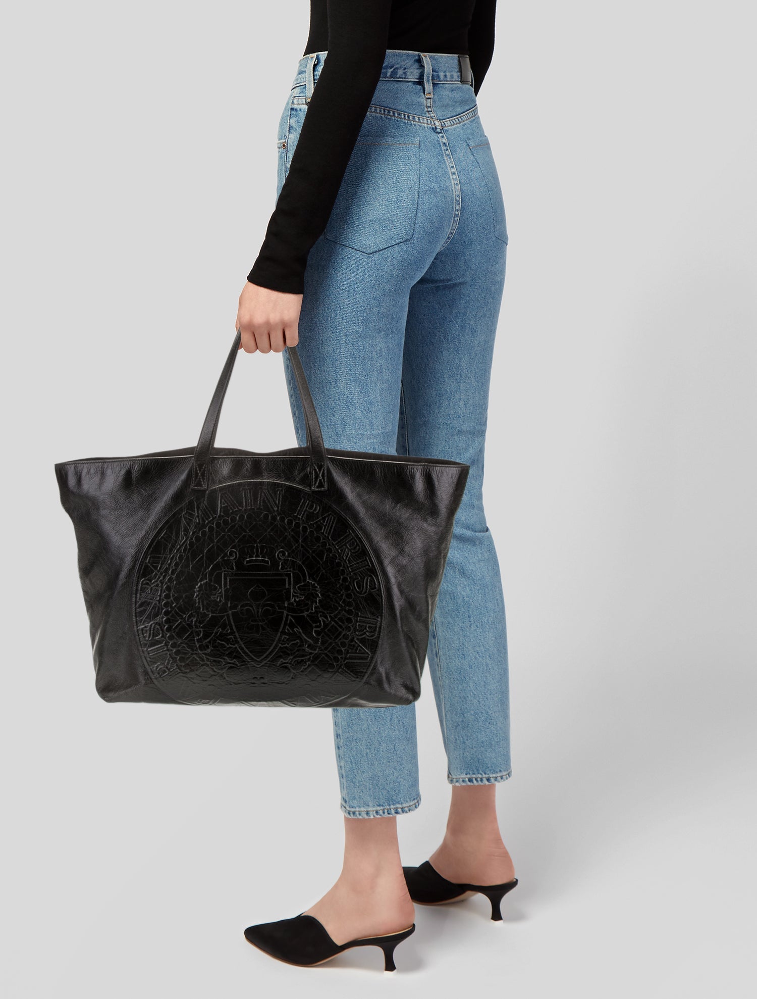 Balmain Leather Tote