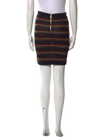 Balmain Wool Mini Skirt