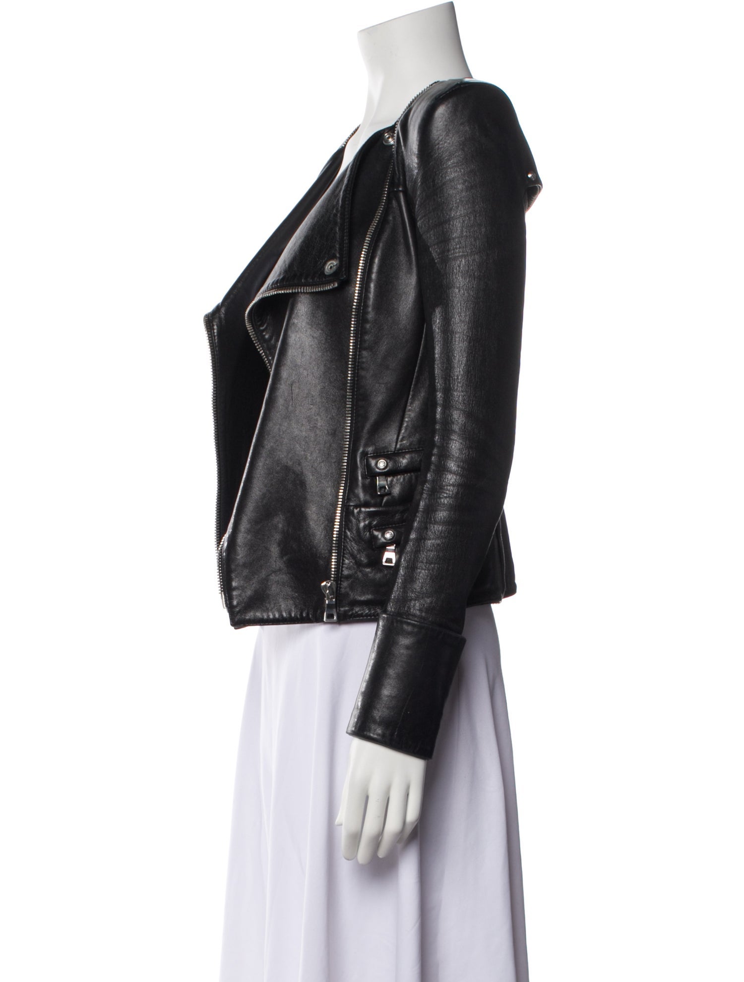 Balmain Lambskin Biker Jacket