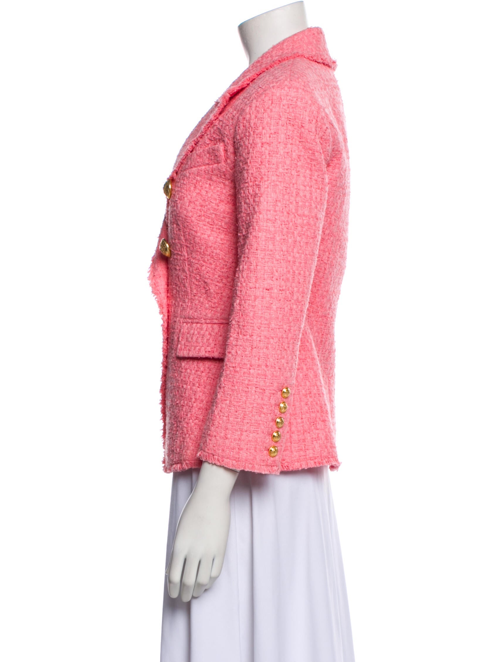 Balmain Tweed Pattern Blazer