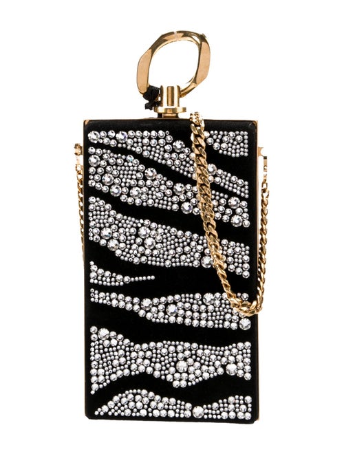 Balmain Crystal Embellishment Chain Linked Evening Bag