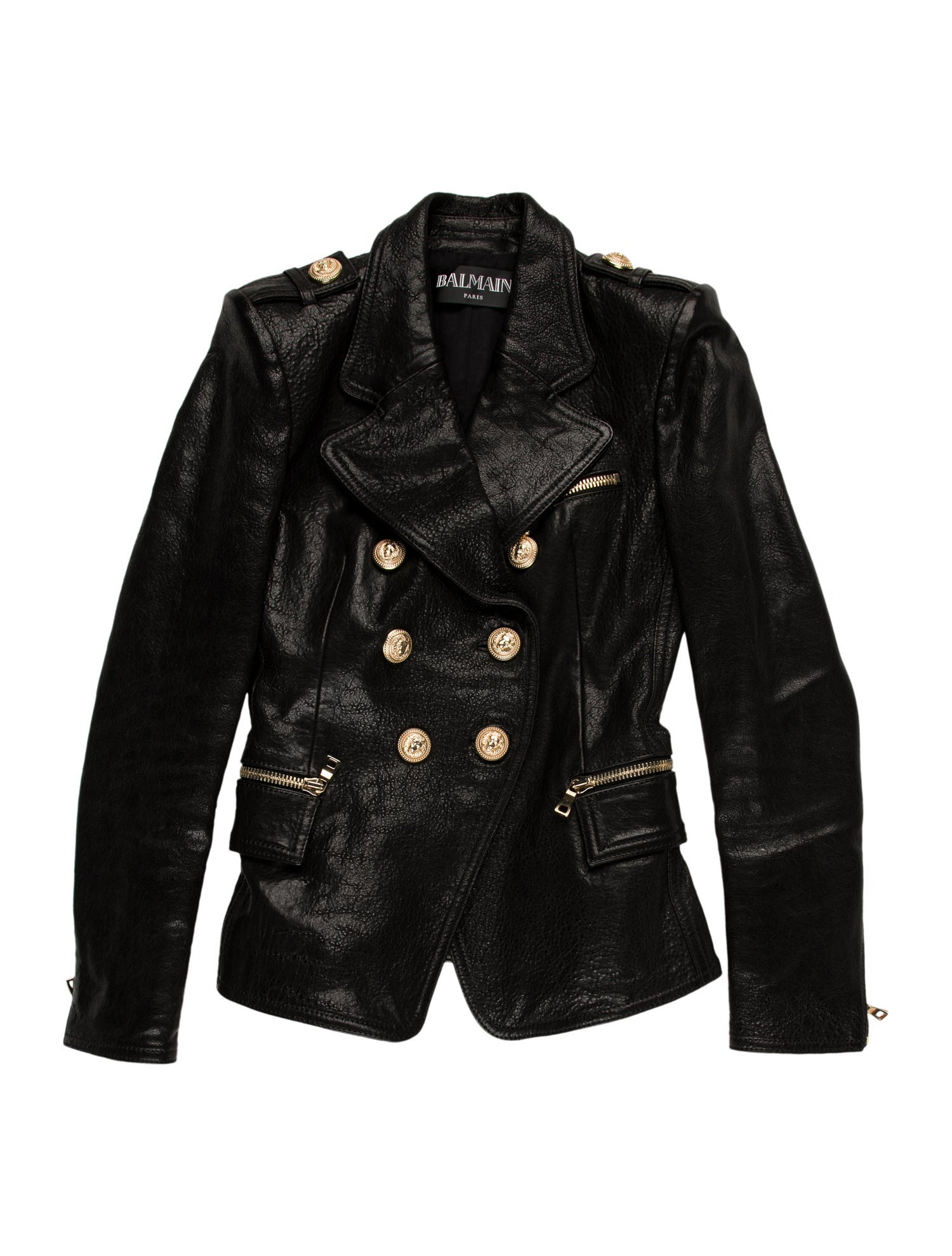 Balmain Leather Blazer