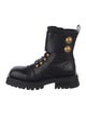 Balmain Leather Studded Accents Combat Boots