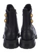 Balmain Leather Studded Accents Combat Boots