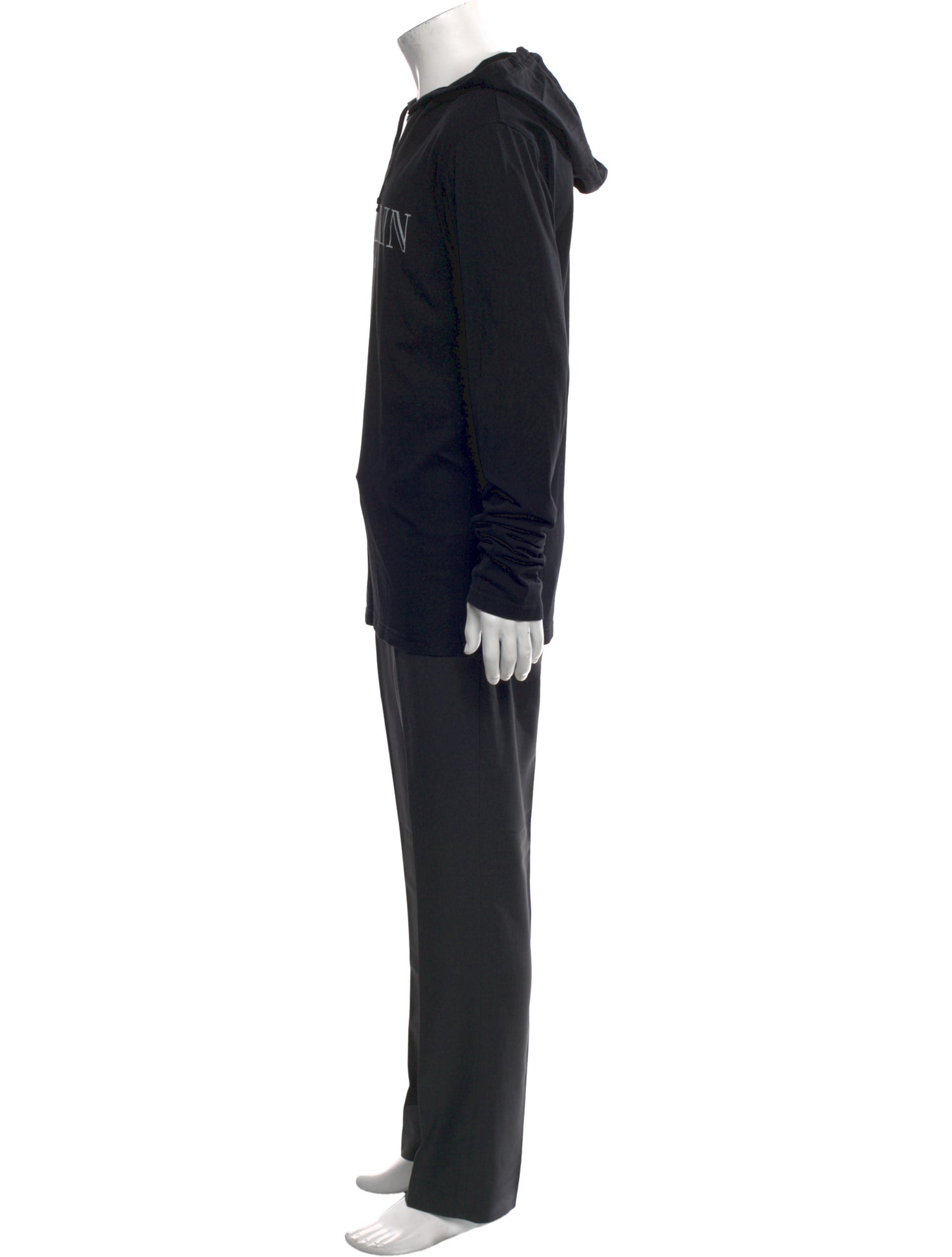 Balmain Graphic Print Crew Neck Hoodie