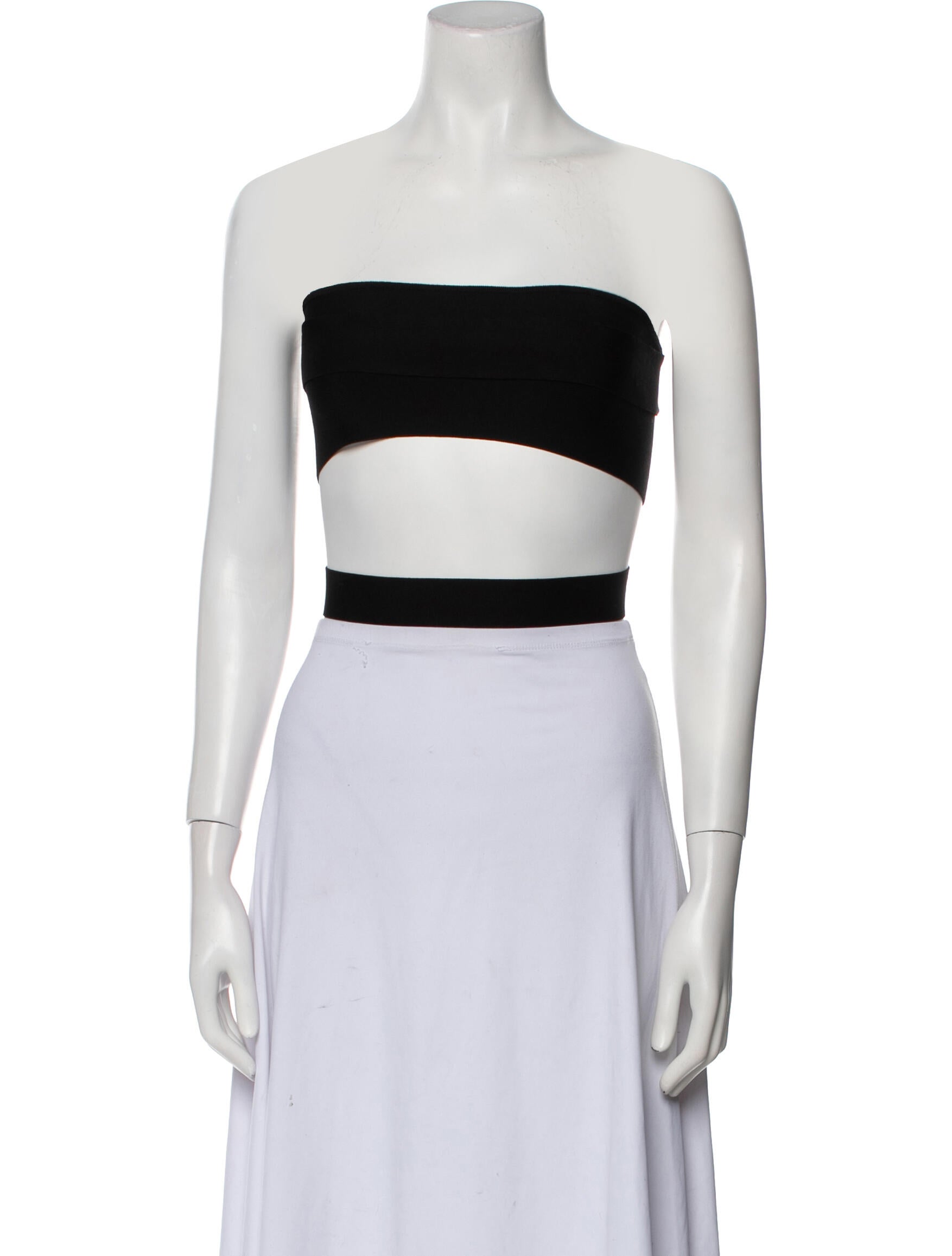 Balmain Strapless Crop Top