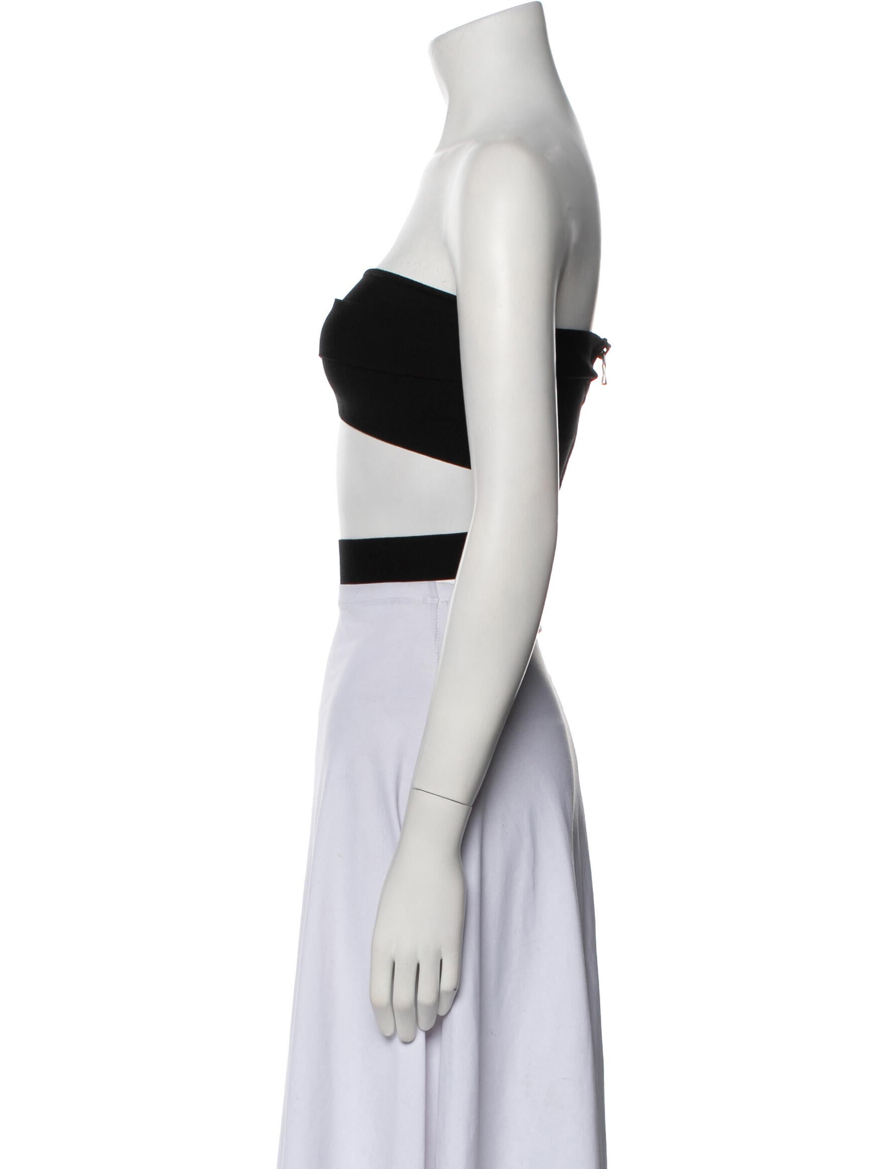 Balmain Strapless Crop Top