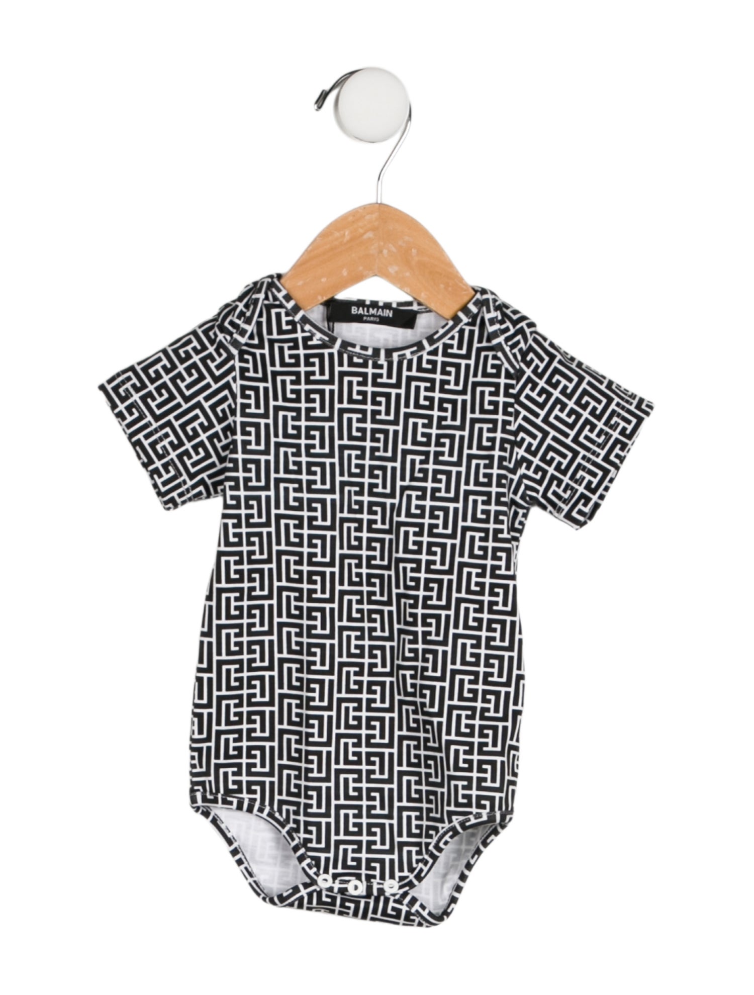 Balmain Kids' Short Sleeve Printed All-In-One w/ Tags