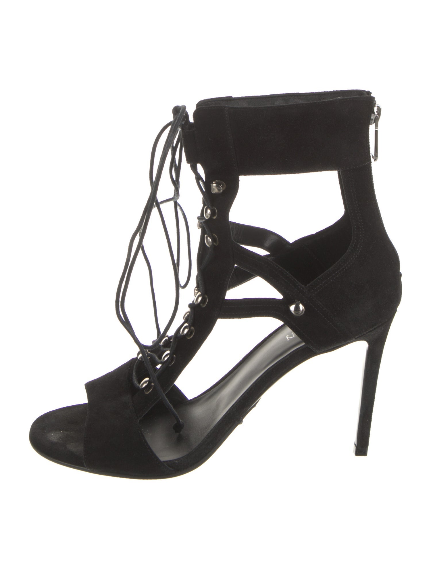 Balmain Suede T-Strap Pumps