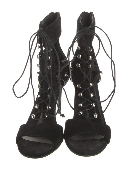 Balmain Suede T-Strap Pumps