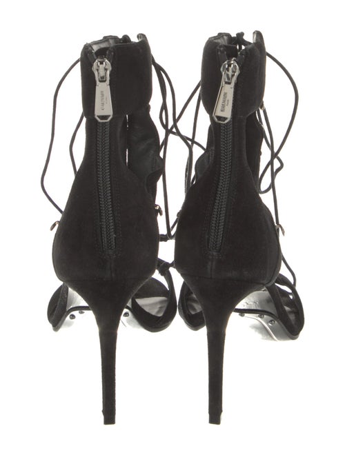 Balmain Suede T-Strap Pumps
