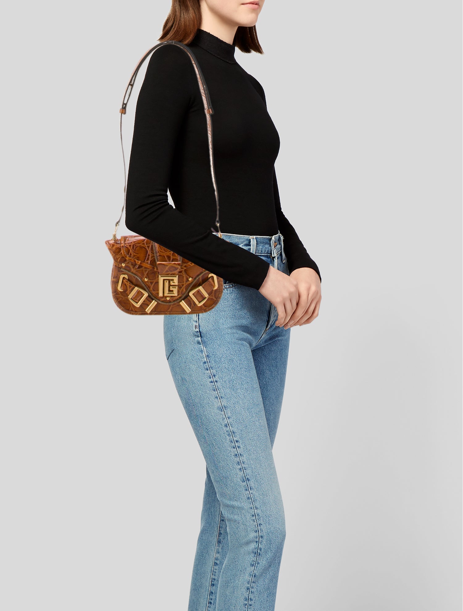 Balmain Embossed Leather Blaze