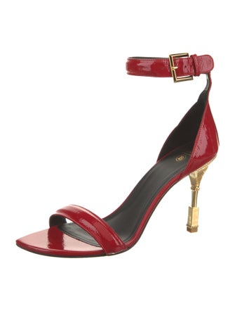 Balmain Patent Leather Sandals