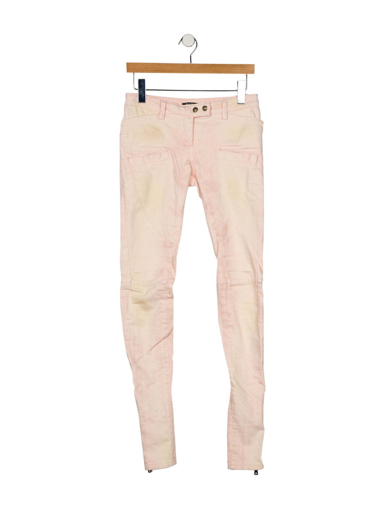 Balmain Low-Rise Skinny Leg Jeans