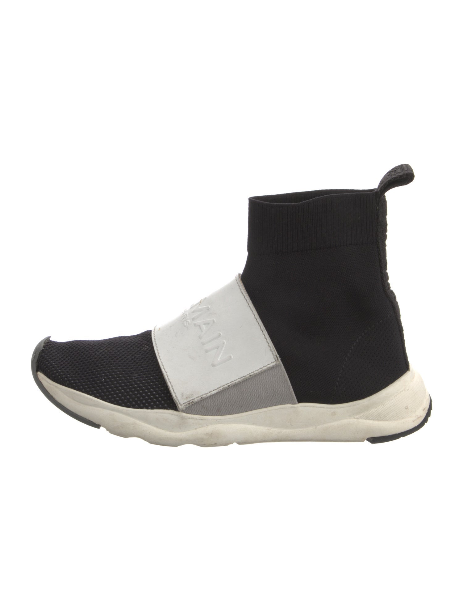 Balmain Colorblock Pattern Sock Sneakers