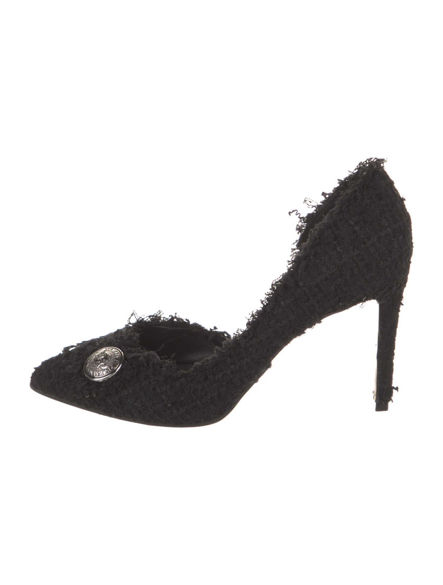 Balmain Tweed D'Orsay Pumps