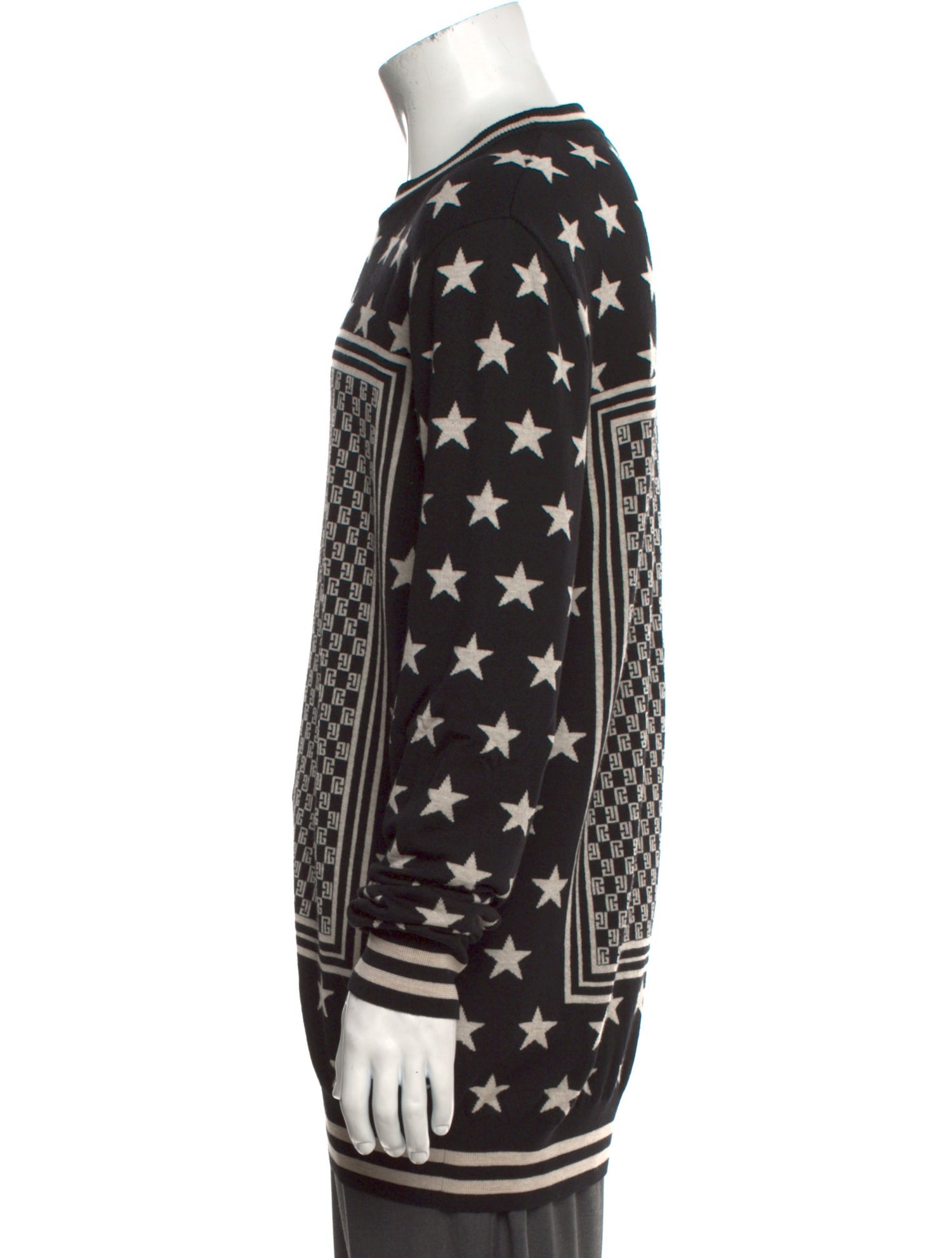Balmain Wool Printed Pullover w/ Tags