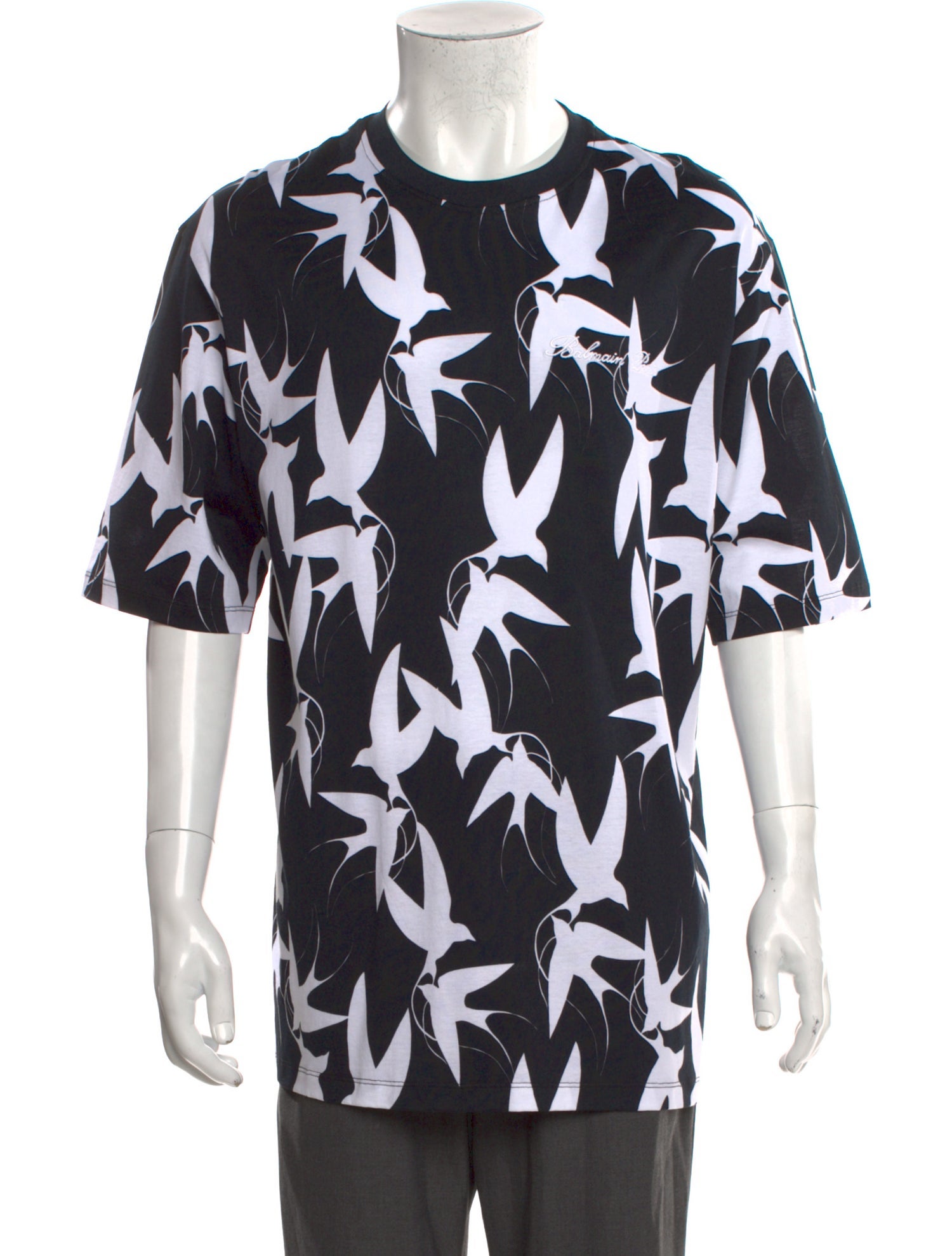 Balmain Printed Crew Neck T-Shirt w/ Tags