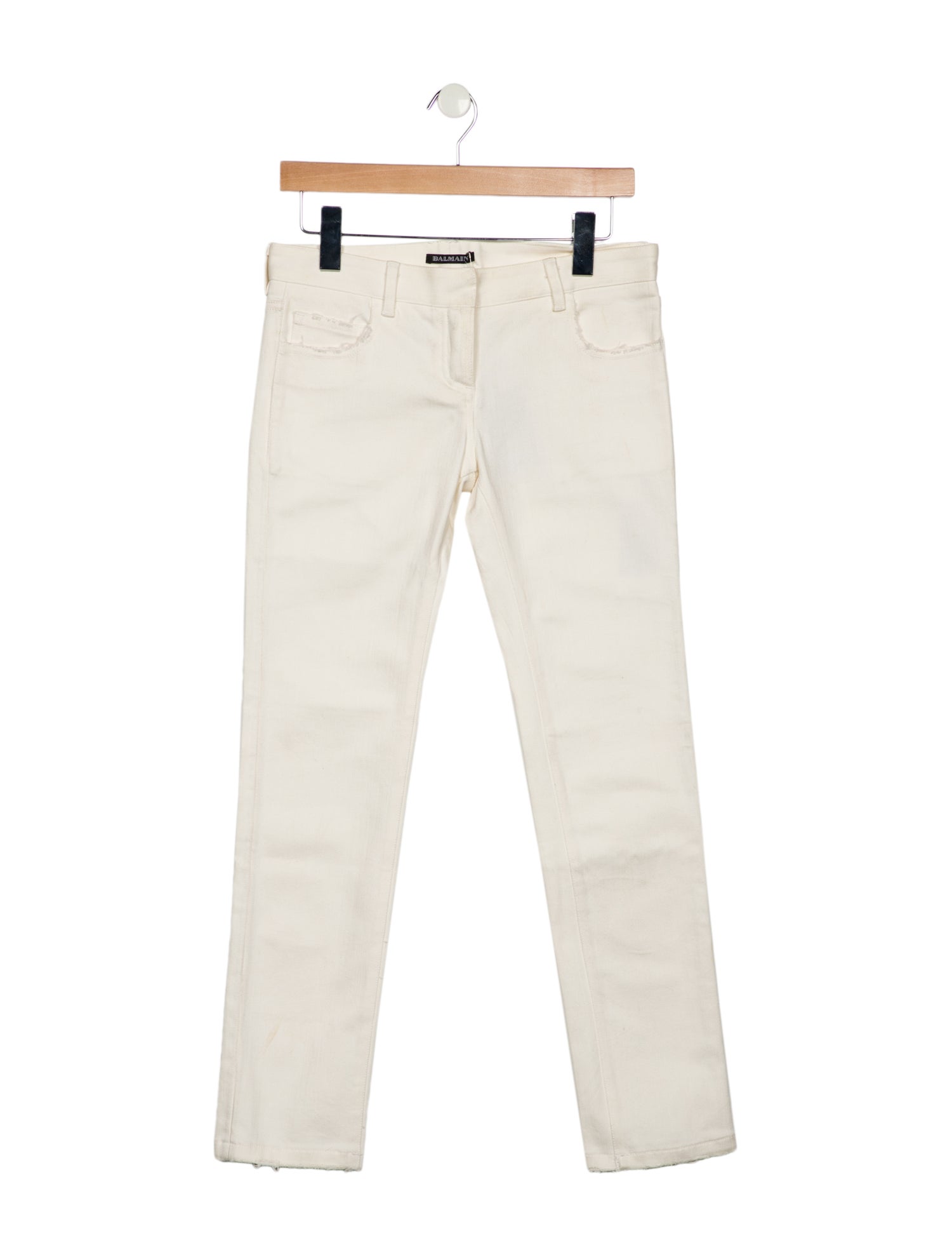 Balmain Mid-Rise Straight Leg Jeans w/ Tags