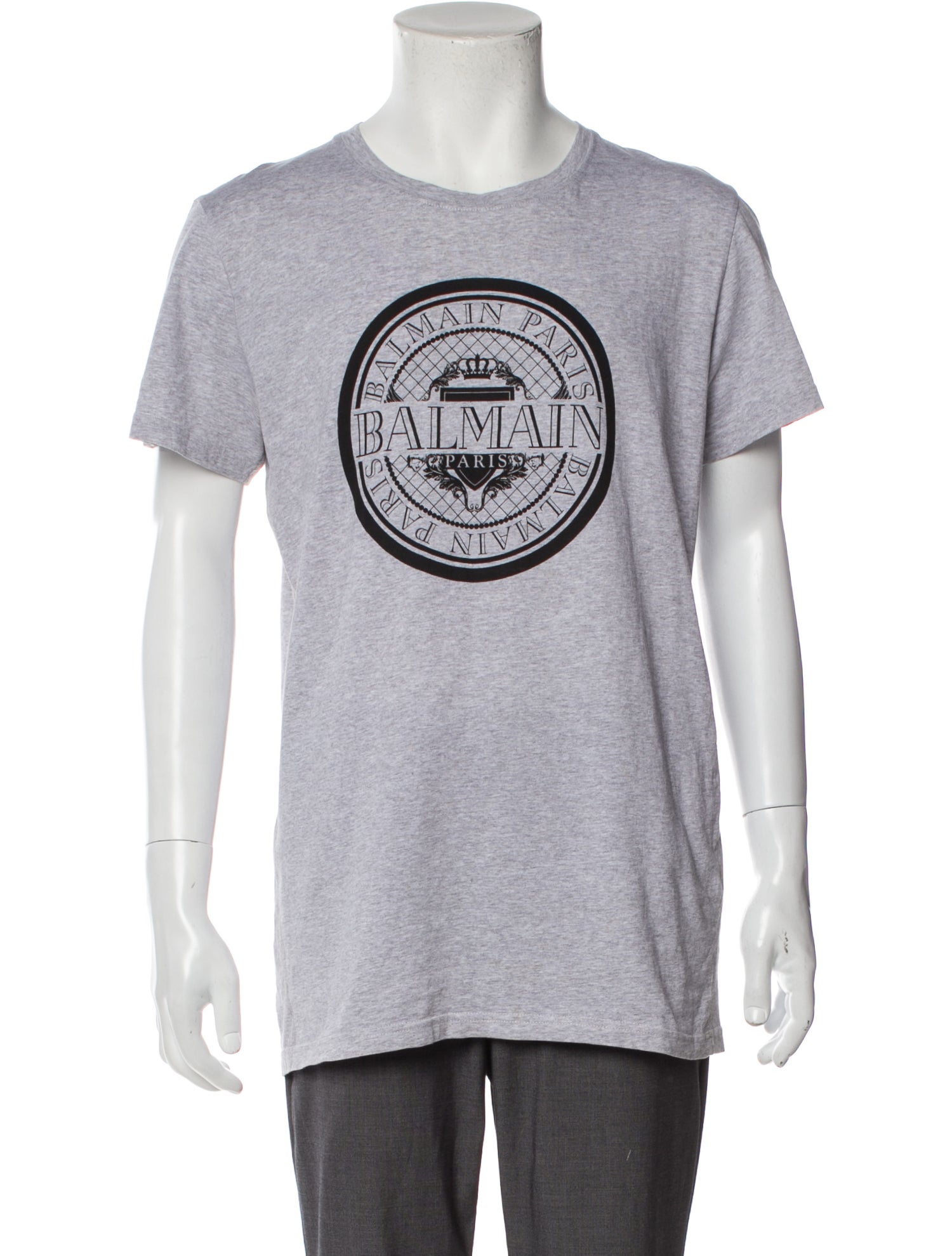 Balmain Graphic Print Crew Neck T-Shirt