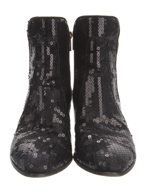 Balmain Sequins Sequin Embellishments Combat Boots
