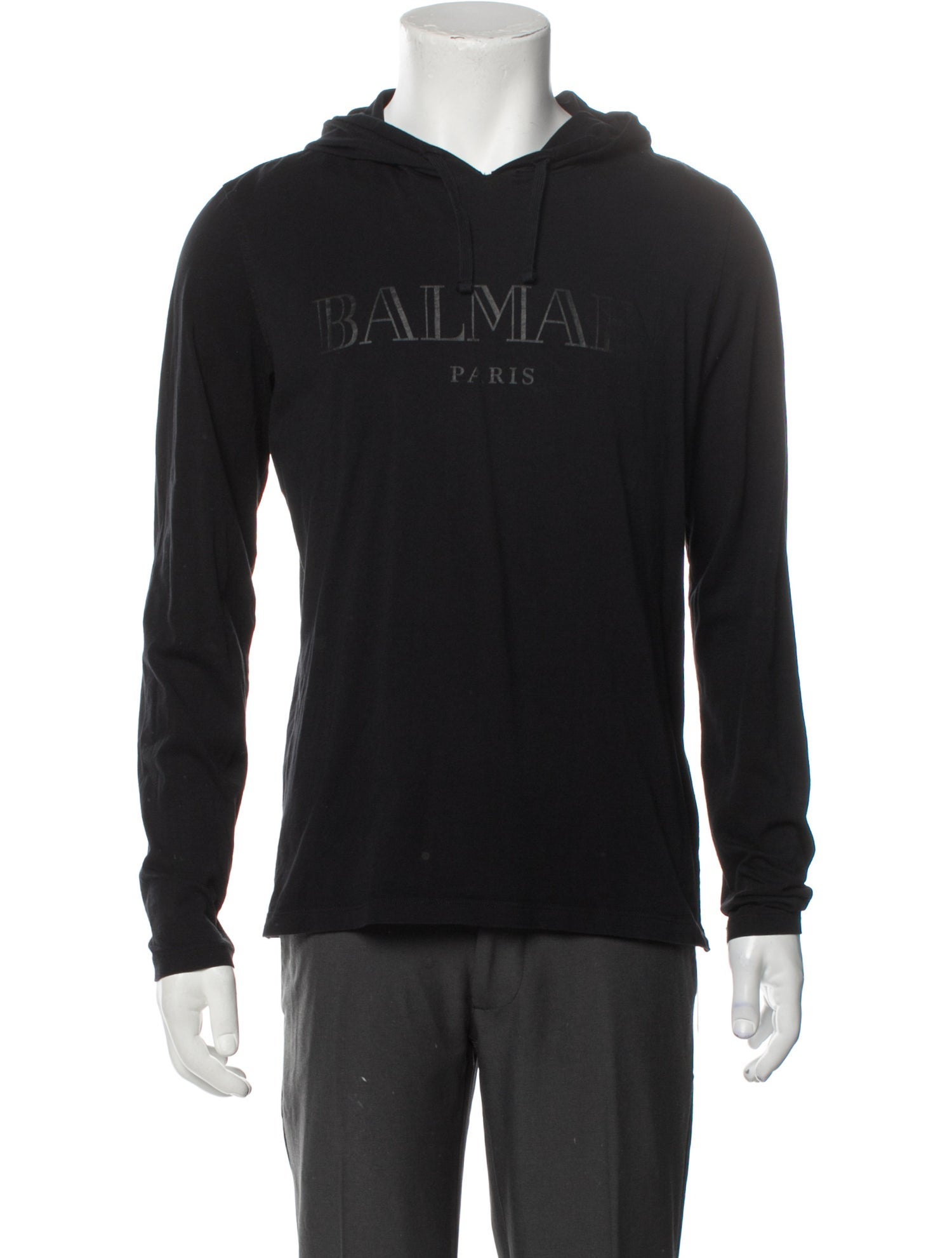 Balmain Graphic Print Crew Neck Hoodie