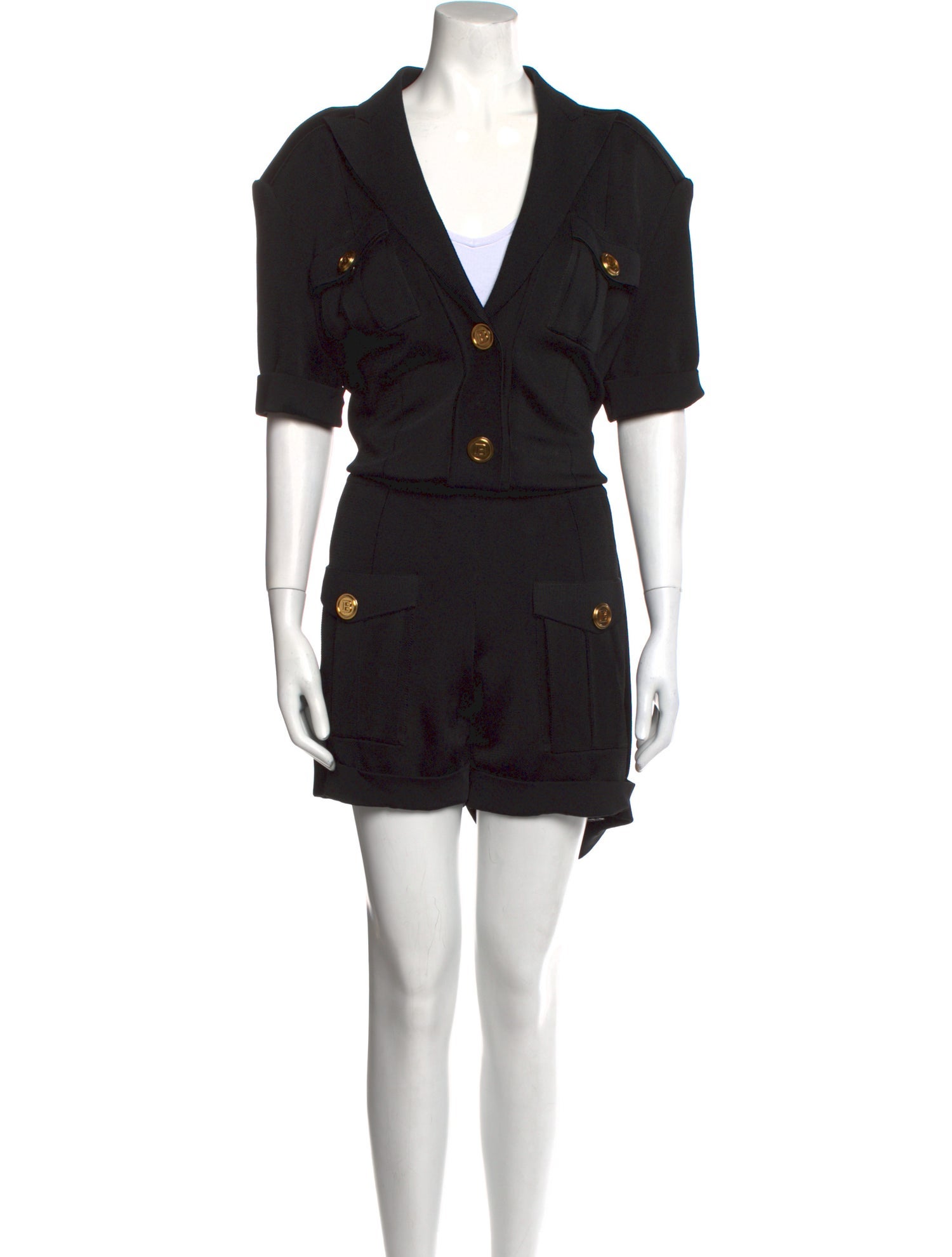 Balmain V-Neck Romper