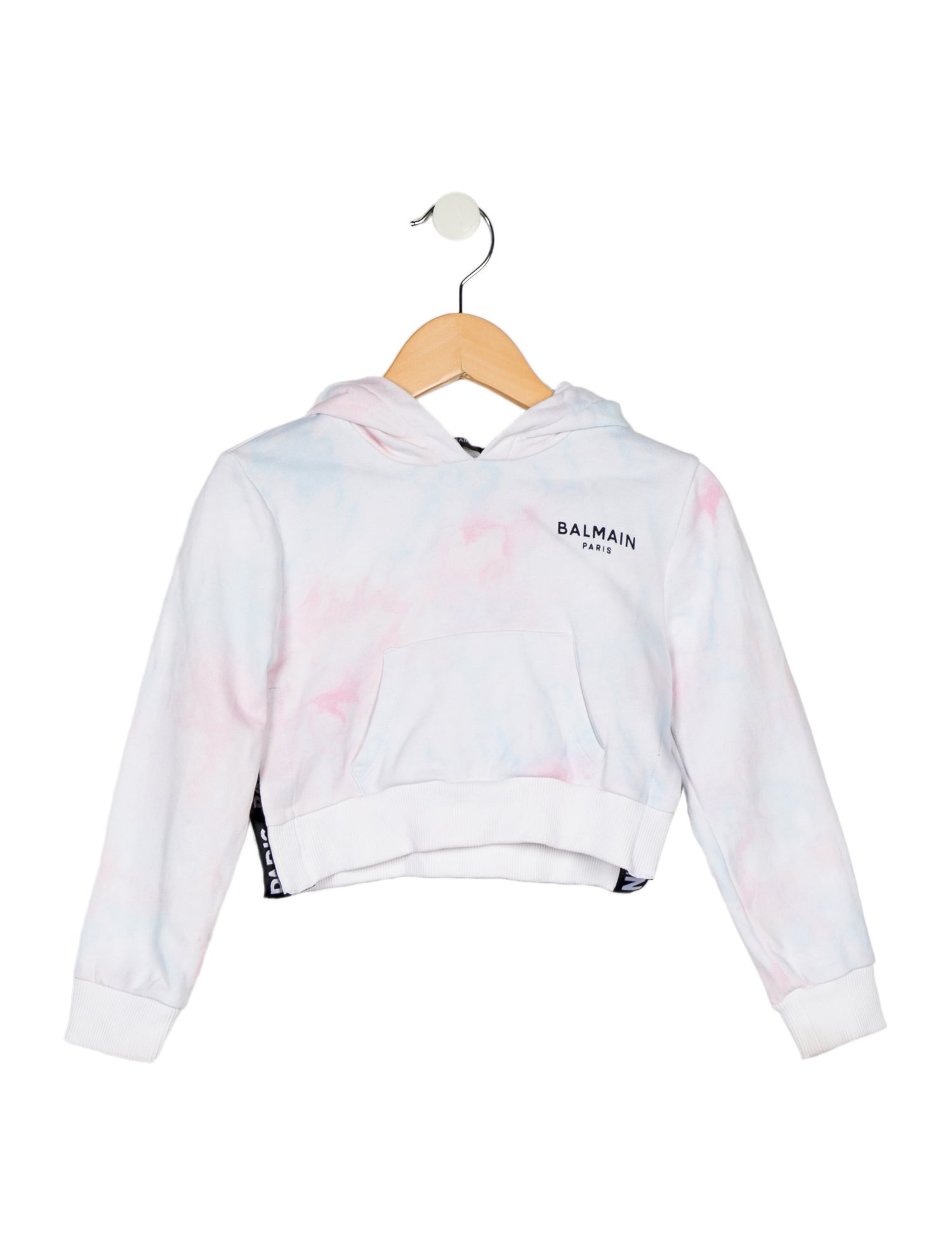 Balmain Toddler Girls' Printed Cropped Hoodie
