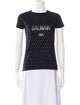 Balmain Embroidered Short Sleeve Top