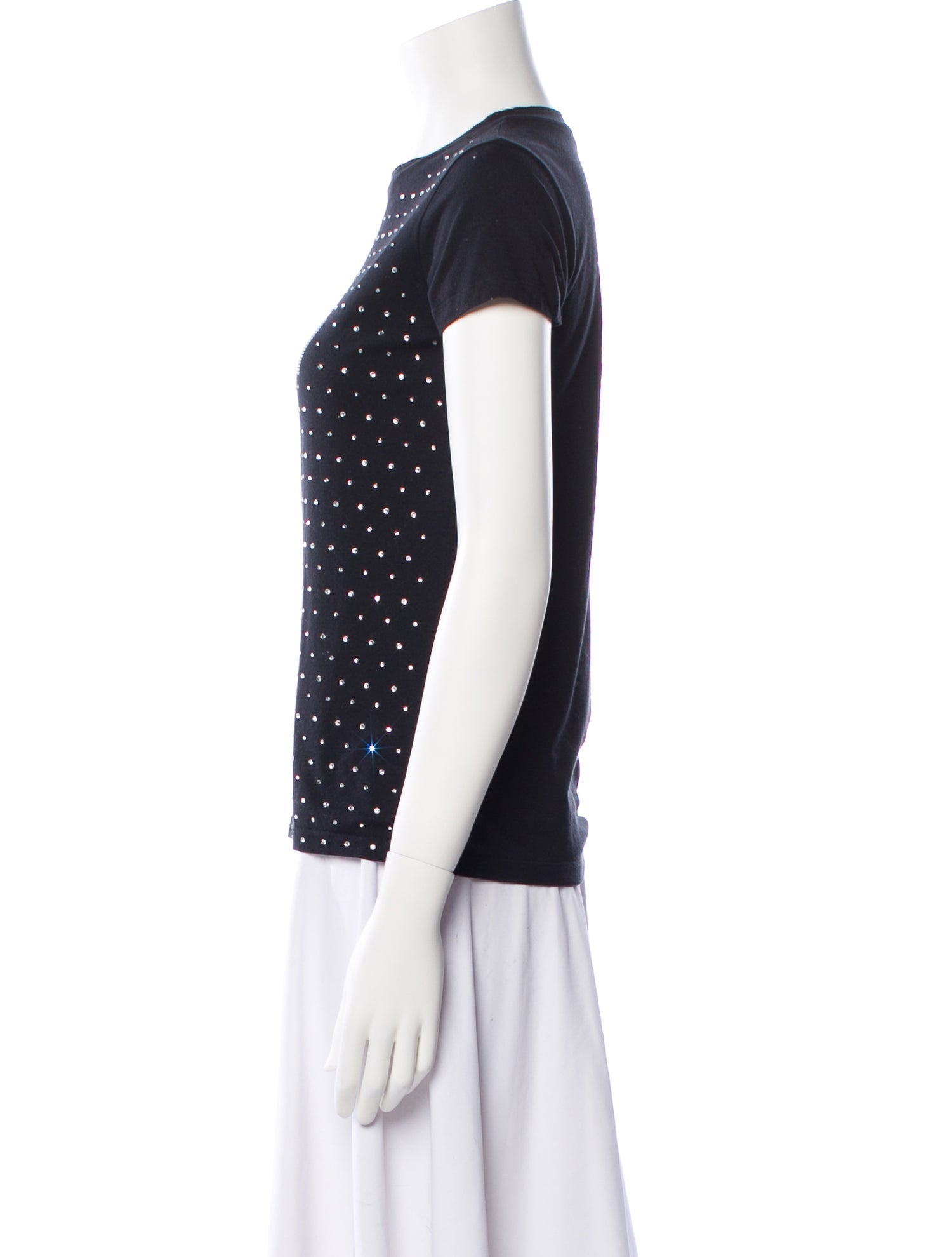 Balmain Embroidered Short Sleeve Top