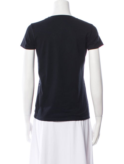 Balmain Embroidered Short Sleeve Top