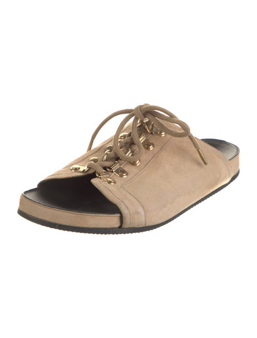 Balmain Suede Slides