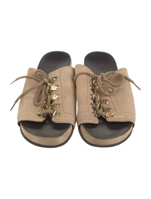Balmain Suede Slides