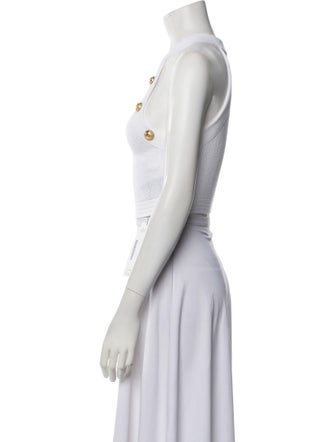 Balmain Virgin Wool Mock Neck Sweater