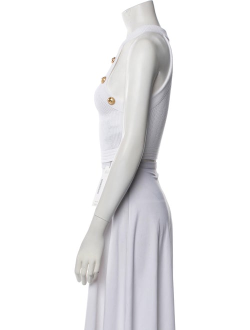 Balmain Virgin Wool Mock Neck Sweater