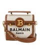 Balmain Canvas Top Handle Bag