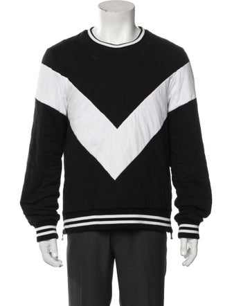 Balmain Printed Crew Neck Pullover
