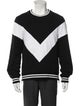 Balmain Printed Crew Neck Pullover