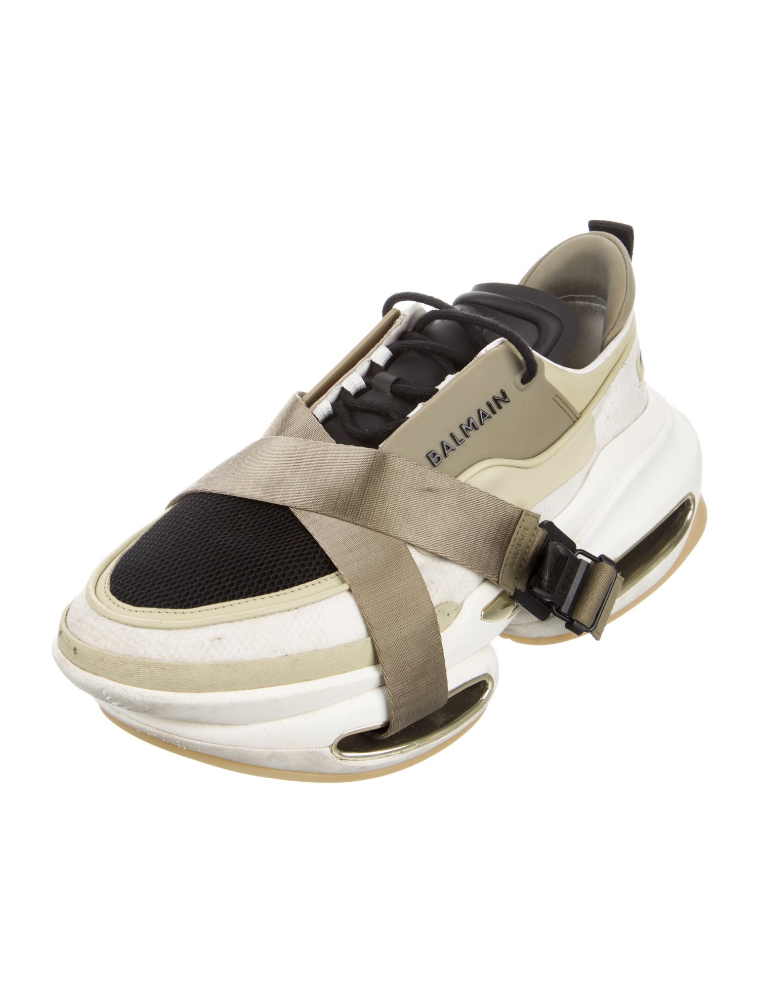 Balmain Mesh Printed Sneakers