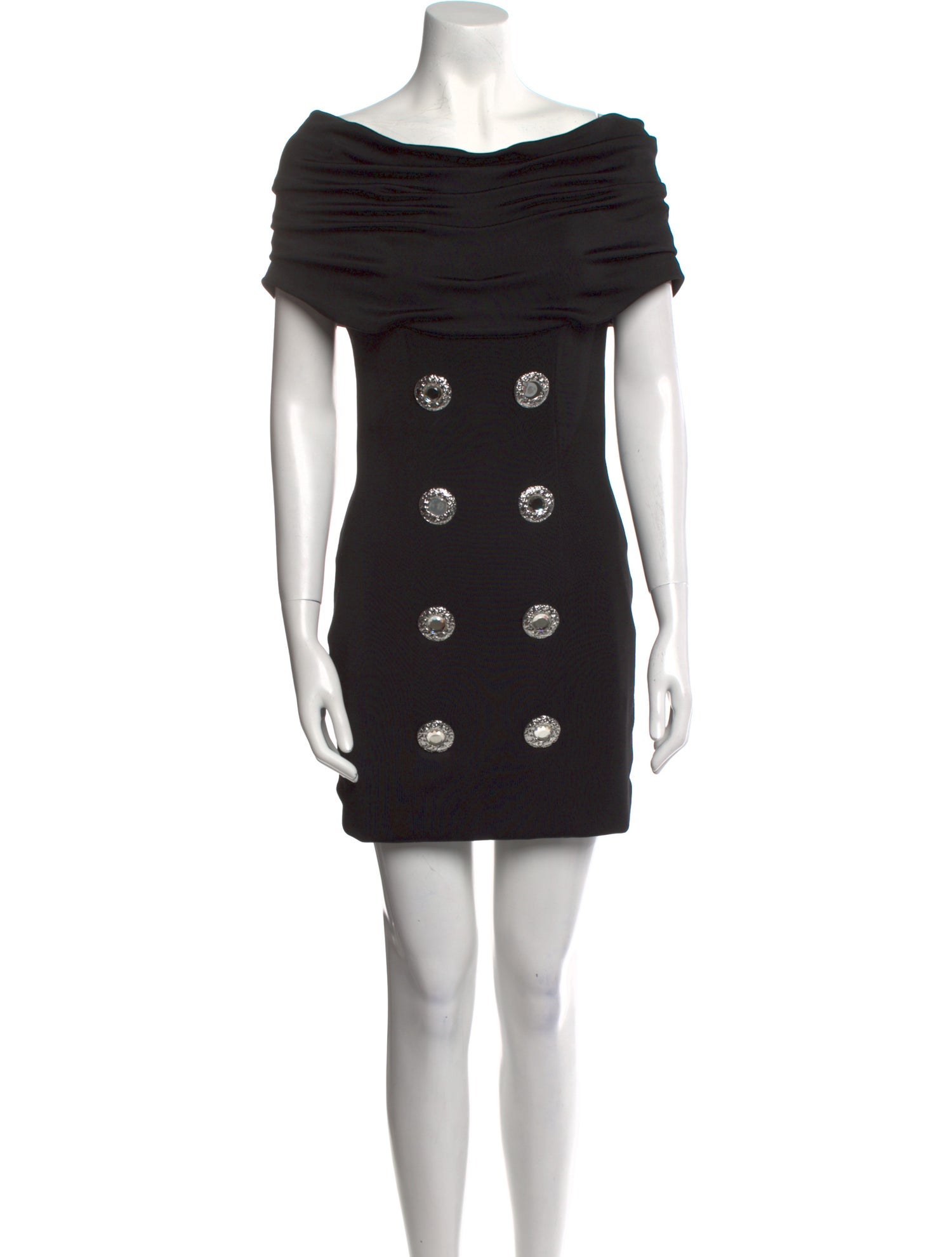 Balmain Cowl Neck Mini Dress
