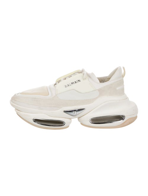 Balmain Suede Printed Sneakers