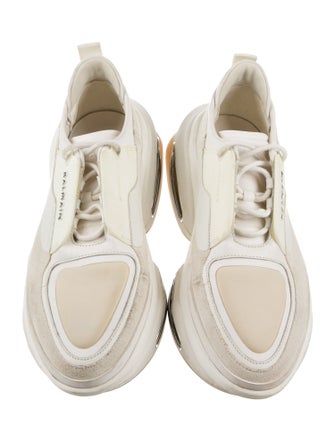 Balmain Suede Printed Sneakers