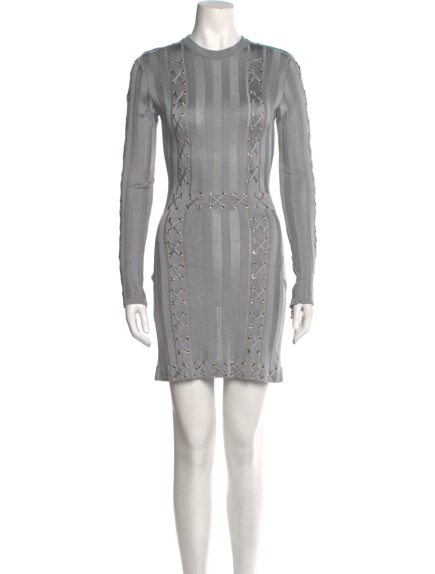 Balmain Crew Neck Mini Dress